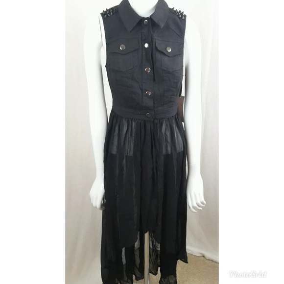 Forever 21 Hi Lo Studded shoulder vest - Picture 1 of 7